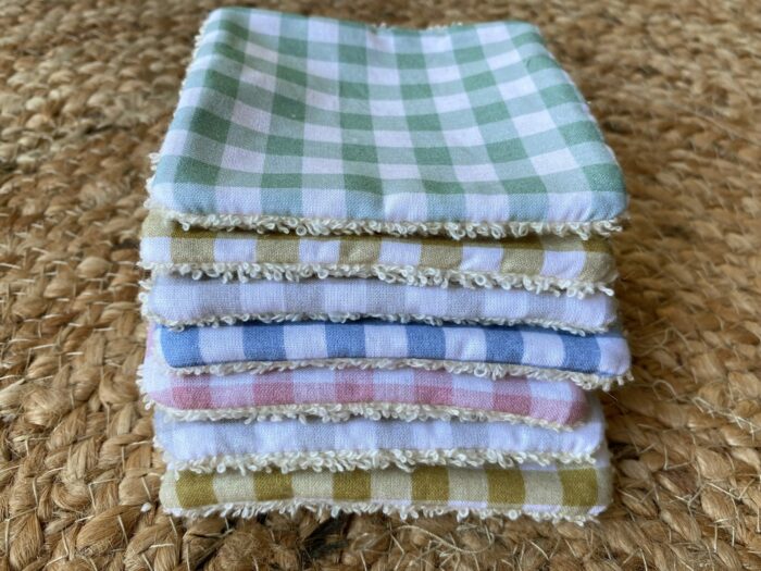 Lingettes lavables bébé Vichy 100% Bio, 5 coloris – Image 2