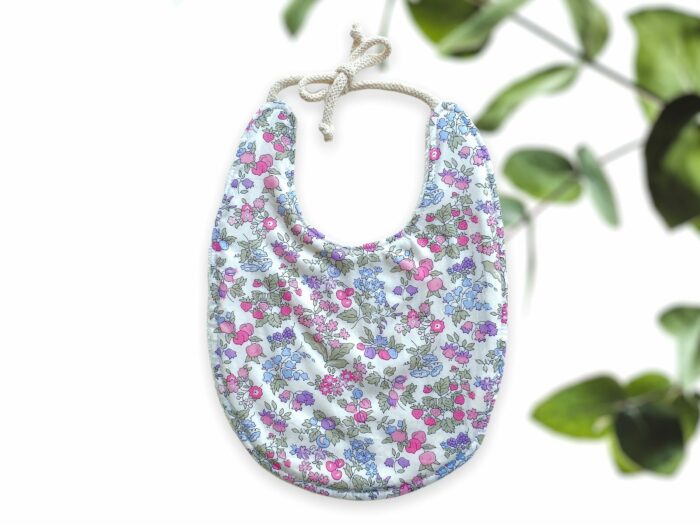 Bavoir en coton bio Liberty Organic Claire Nancy Ann, 8 coloris