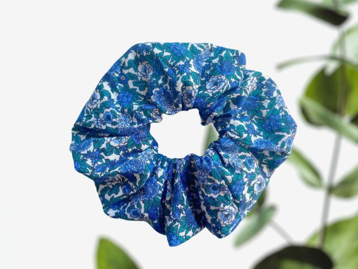 Chouchou fleuri en coton bio Anna