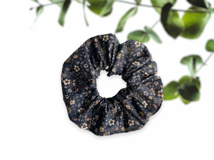 Chouchou fleuri en coton bio Luna