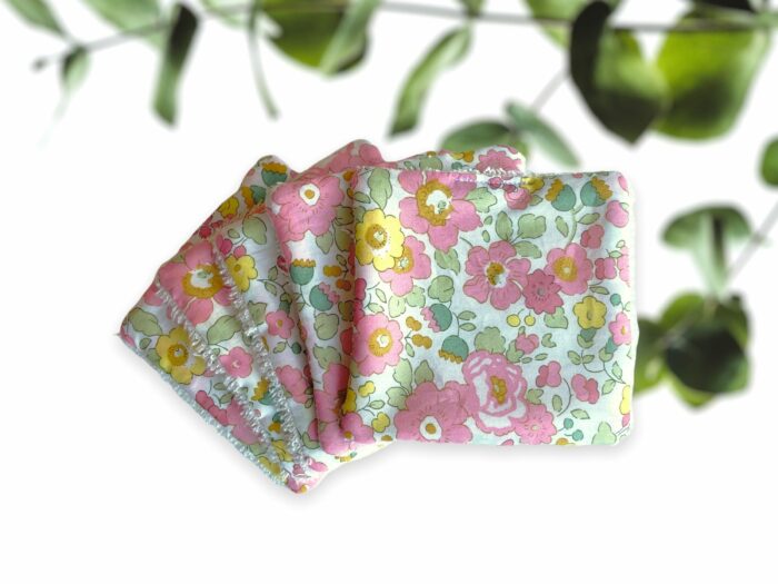 Lingettes Lavables Liberty Organic 100% bio, 8 coloris