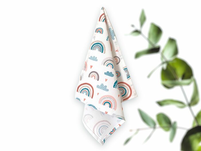 Serviette de table Enfants Arc-en-ciel bleu