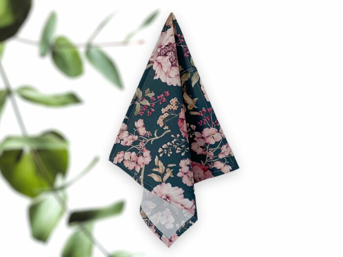 Serviette de table en coton Fleurs Sauvages