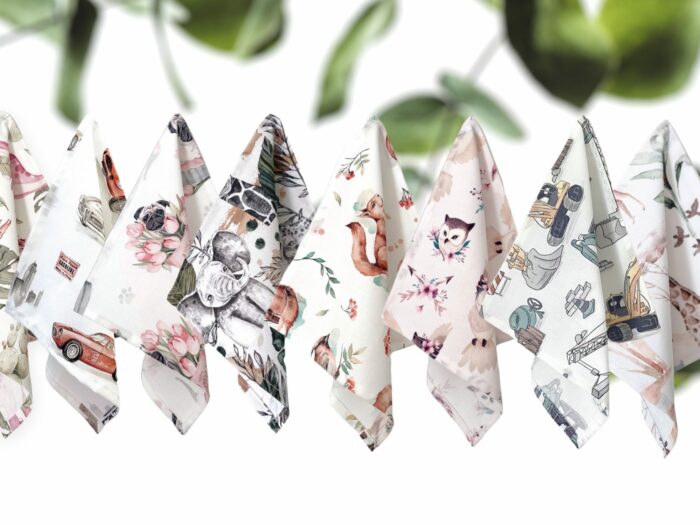 Mouchoir en tissu Enfants Chatons Arc-en-ciel – Image 4