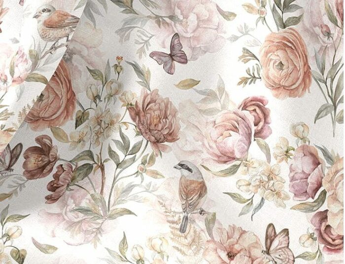 Serviette de table en coton Jardin Fleuri – Image 3
