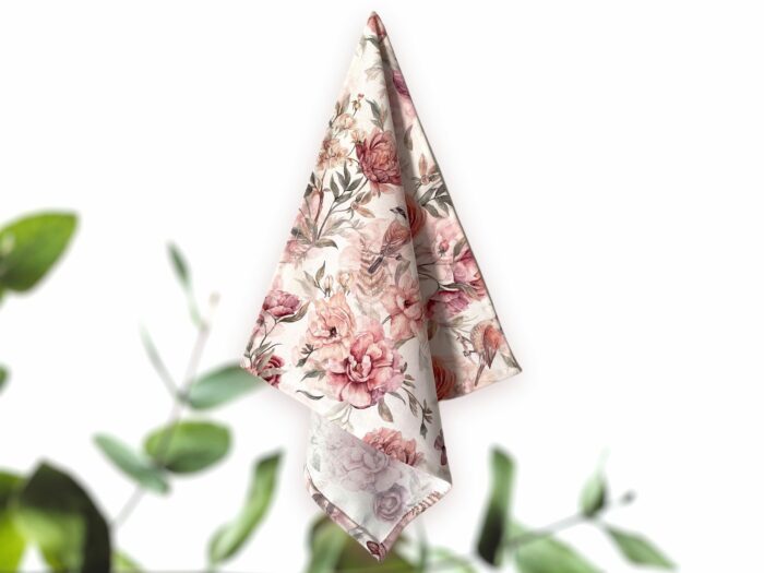 Serviette de table en coton Jardin Fleuri