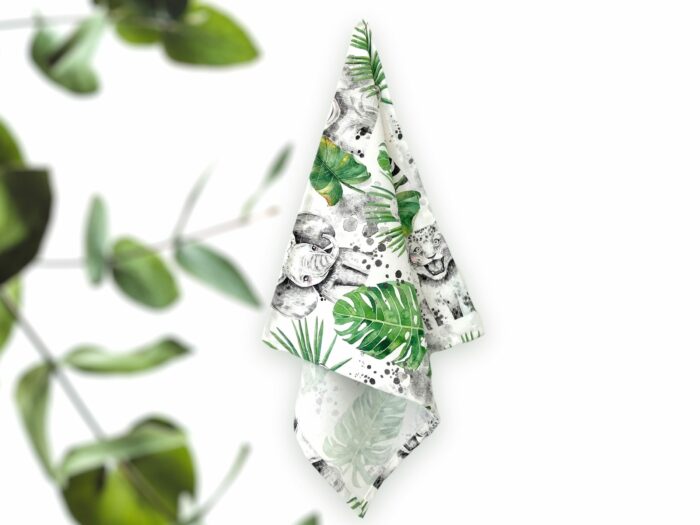 Serviette de table Enfants Safari Monstera
