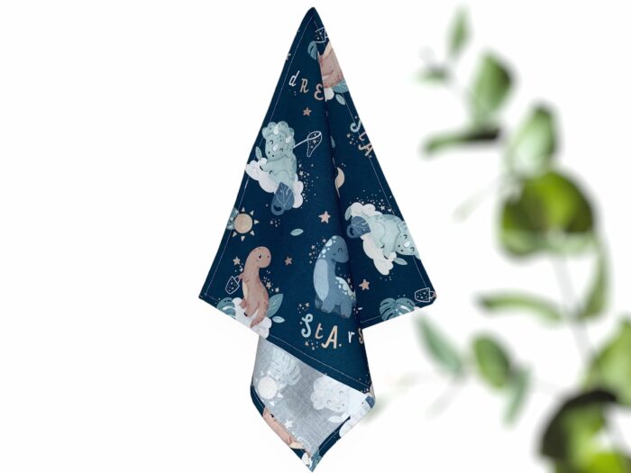Serviette de table Enfants Dino Rêve bleu