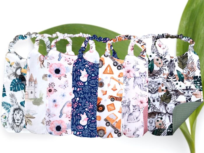 Bavoir maternelle enfants personnalisé, serviette de cantine, 50 coloris