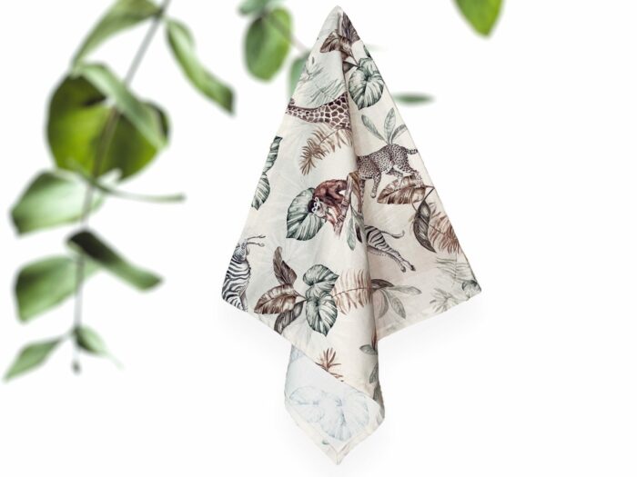 Serviette de table Enfants Animaux Jungle