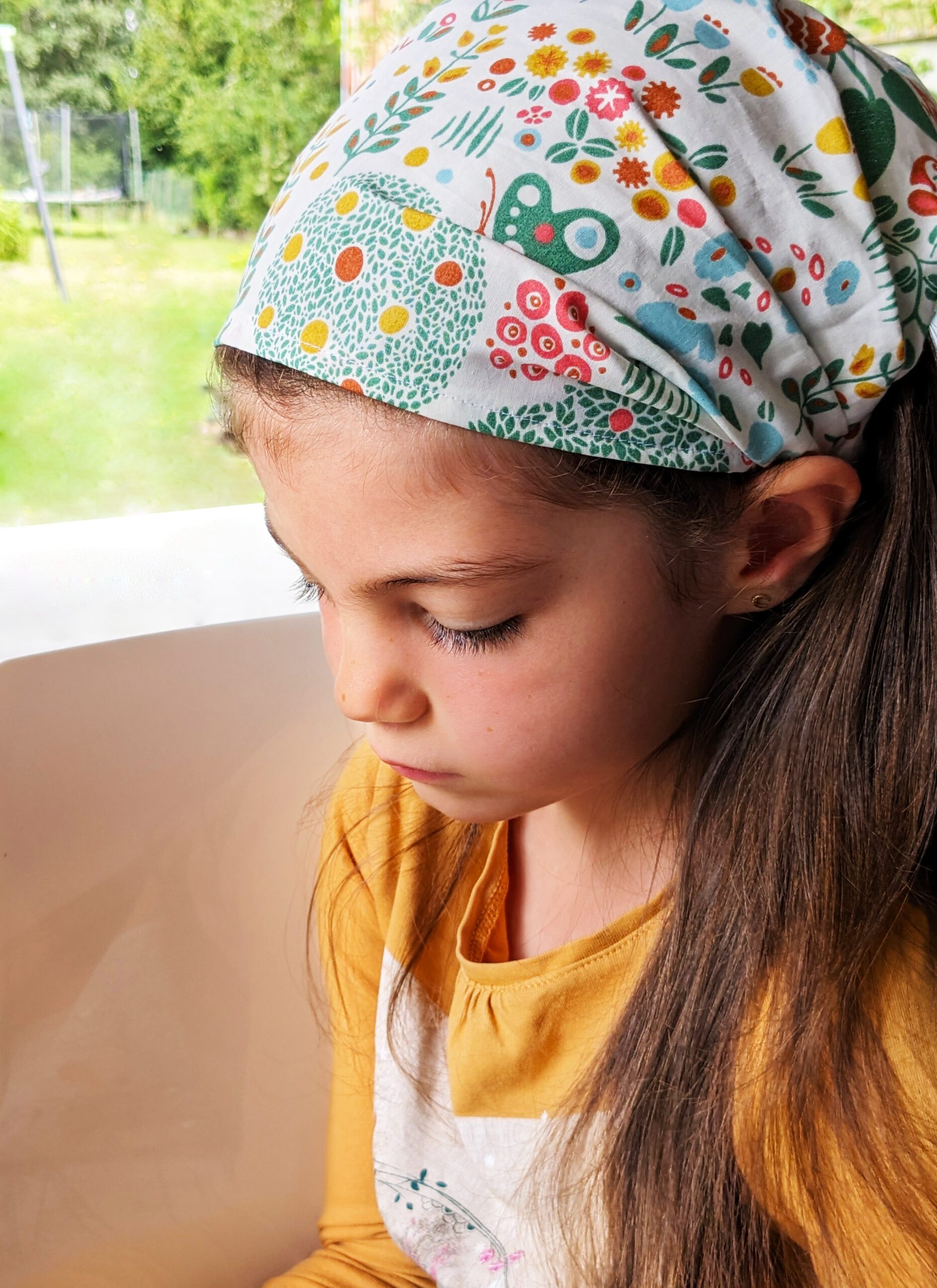 Bandeau fichu enfant, headband, 50 coloris