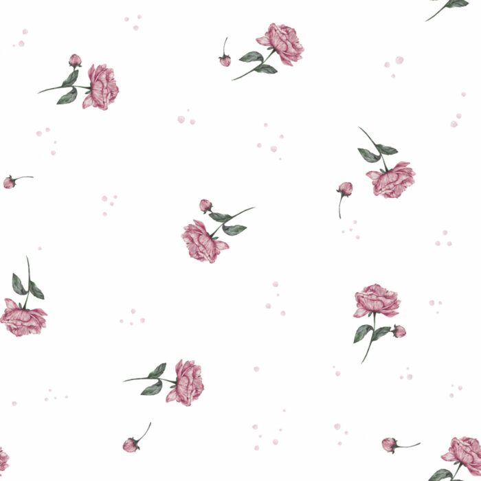 Tissu Imprimé Fleuri Petites Pivoines, 7 tissus au choix