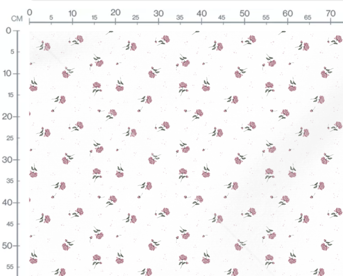 Tissu Imprimé Fleuri Petites Pivoines, 7 tissus au choix – Image 2