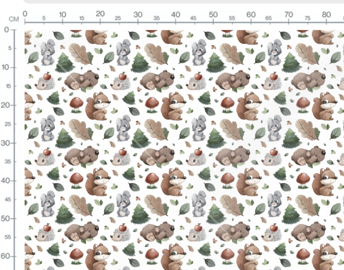 Tissu Imprimé Animaux Automne, 7 tissus au choix – Image 2
