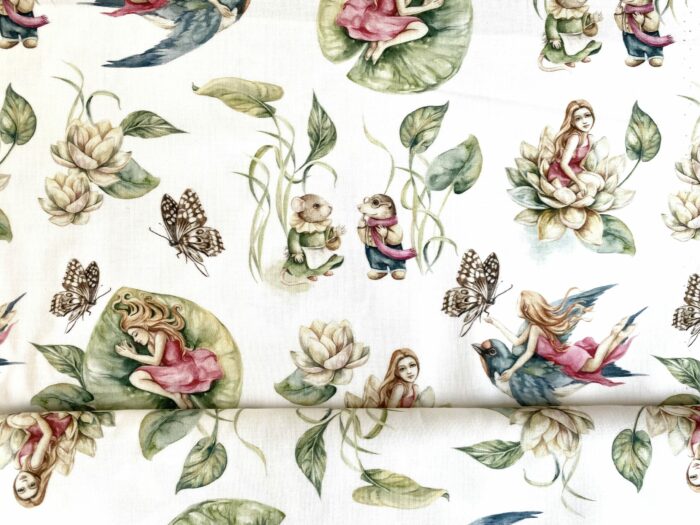 Coupon de tissu Enfants 45 cm x 45 cm , Petite Fée
