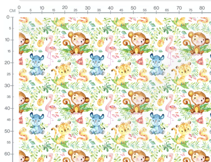 Tissu Imprimé Petite Jungle, 10 tissus au choix – Image 2
