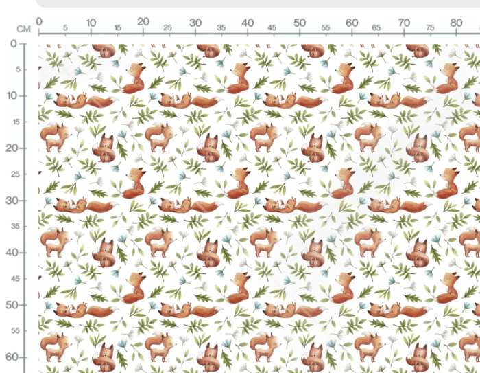 Tissu Imprimé Petit Renard , 10 tissus au choix – Image 2