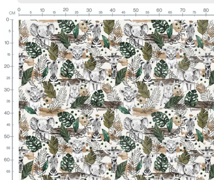 Tissu Imprimé SAVANE Animaux, 10 tissus au choix – Image 3