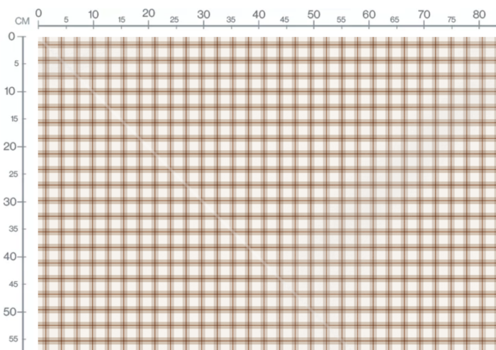 Tissu Imprimé Carreaux Beige, 7 tissus au choix – Image 3
