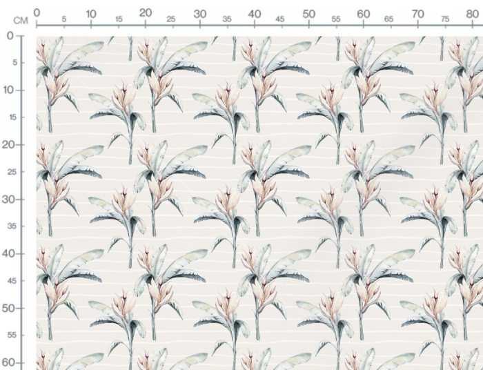 Tissu Imprimé Feuilles Douceur, 7 tissus au choix – Image 3