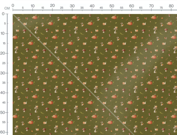 Tissu Imprimé Automne Escargot, 7 tissus au choix – Image 3