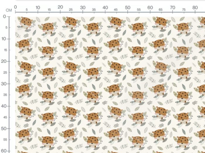 Tissu Imprimé Safari Léopard Mignon, 7 tissus au choix – Image 3