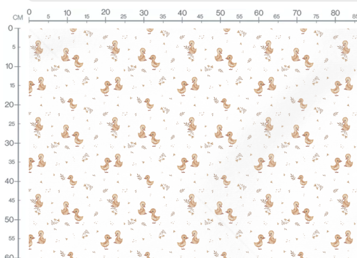 Tissu Imprimé Caneton Adorable, 7 tissus au choix – Image 3