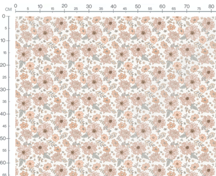 Tissu Imprimé Fleuri Douceur Rose, 7 tissus au choix – Image 3