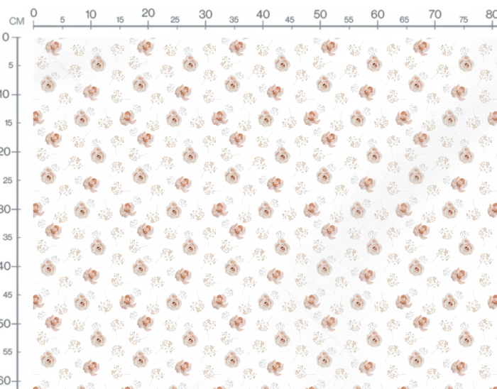 Tissu Imprimé Fleuri Douceur Roses, 7 tissus au choix – Image 3