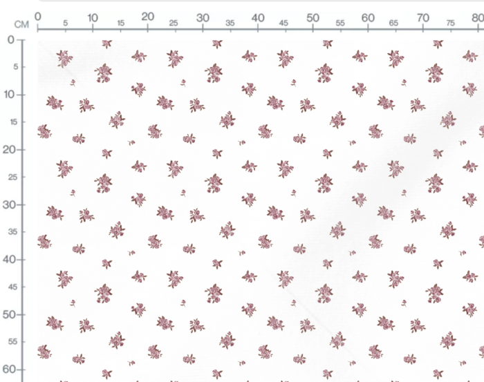 Tissu Imprimé Fleuri Petites Roses Rouges, 7 tissus au choix – Image 3