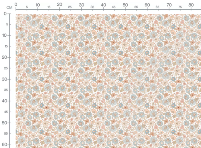 Tissu Imprimé Fleuri Rose Pastel, 7 tissus au choix – Image 3