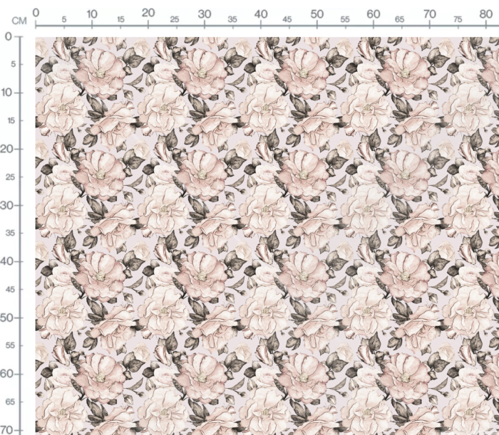 Tissu Imprimé Fleuri Roses Vintage, 7 tissus au choix – Image 3