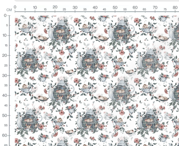 Tissu Imprimé Fleuri Souris, 10 tissus au choix – Image 2