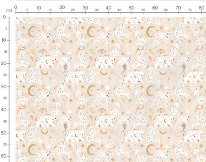 Tissu Imprimé Foret Magique Rose, 7 tissus au choix – Image 3