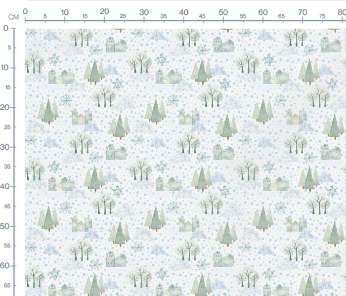 Tissu Imprimé Hiver Douceur, 7 tissus au choix – Image 3