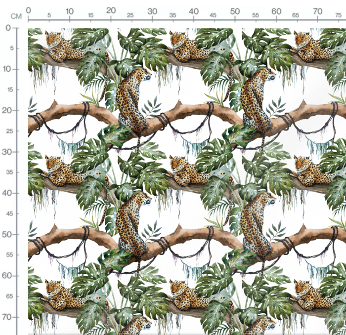 Tissu Imprimé Jungle Leopard, 10 tissus au choix – Image 3