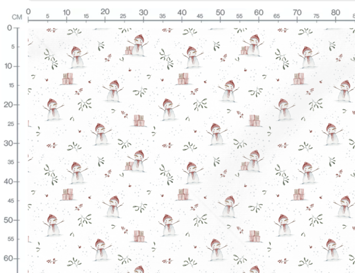Tissu Imprimé Noel Renne Bonhomme, 7 tissus au choix – Image 3