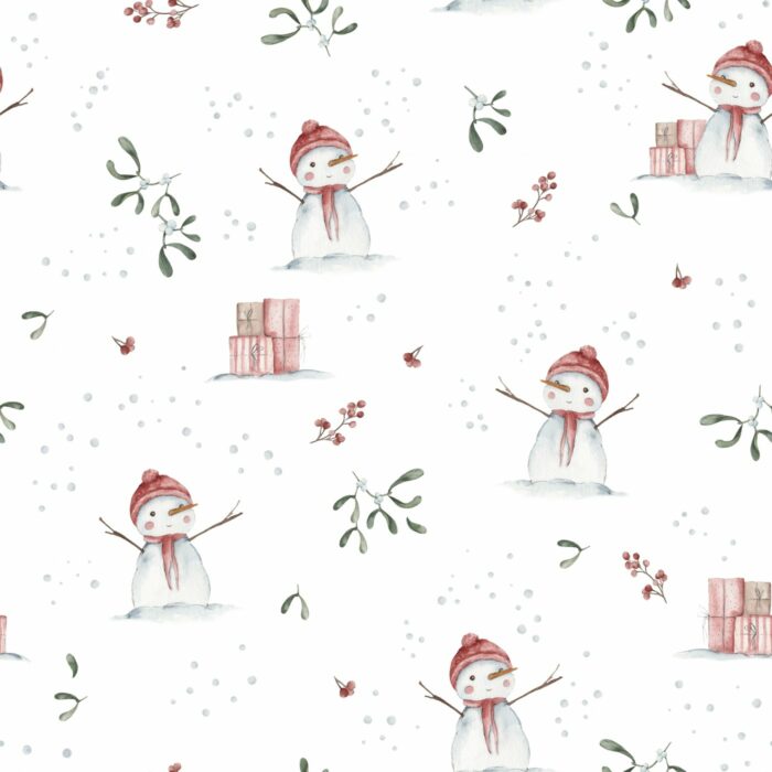 Tissu Imprimé Noel Renne Bonhomme, 7 tissus au choix