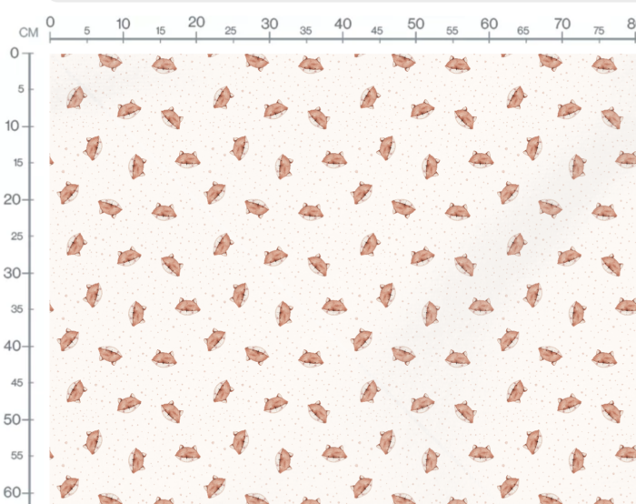 Tissu Imprimé Petit Renard Pois, 7 tissus au choix – Image 3