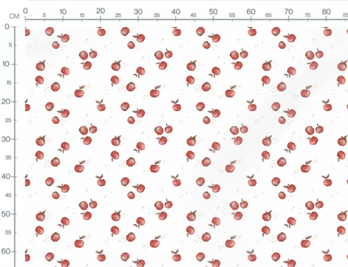 Tissu Imprimé Petites Pommes, 7 tissus au choix – Image 3