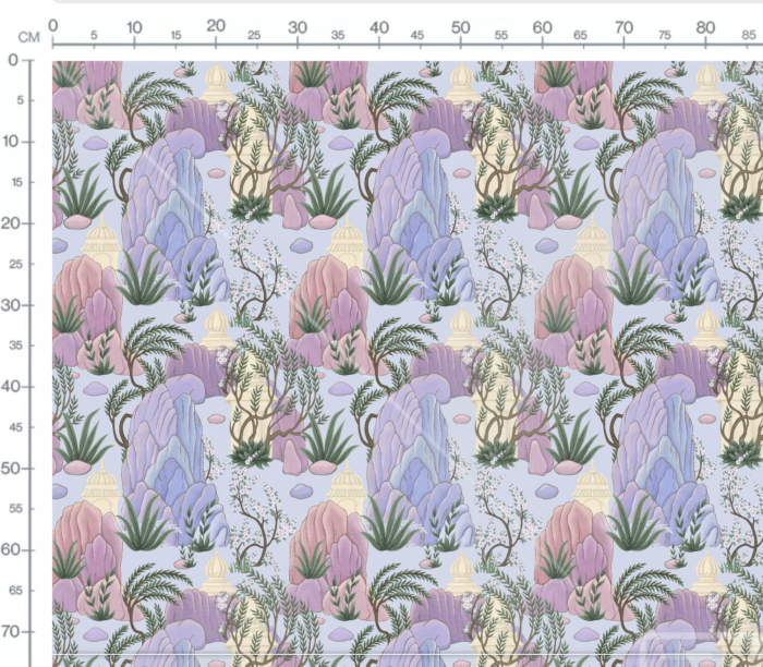 Tissu Imprimé Savane Abstrait Fleuri, 7 tissus au choix – Image 3