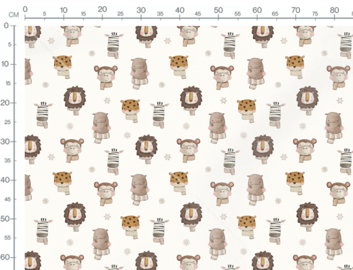 Tissu Imprimé Savane Automne Pastel, 7 tissus au choix – Image 3