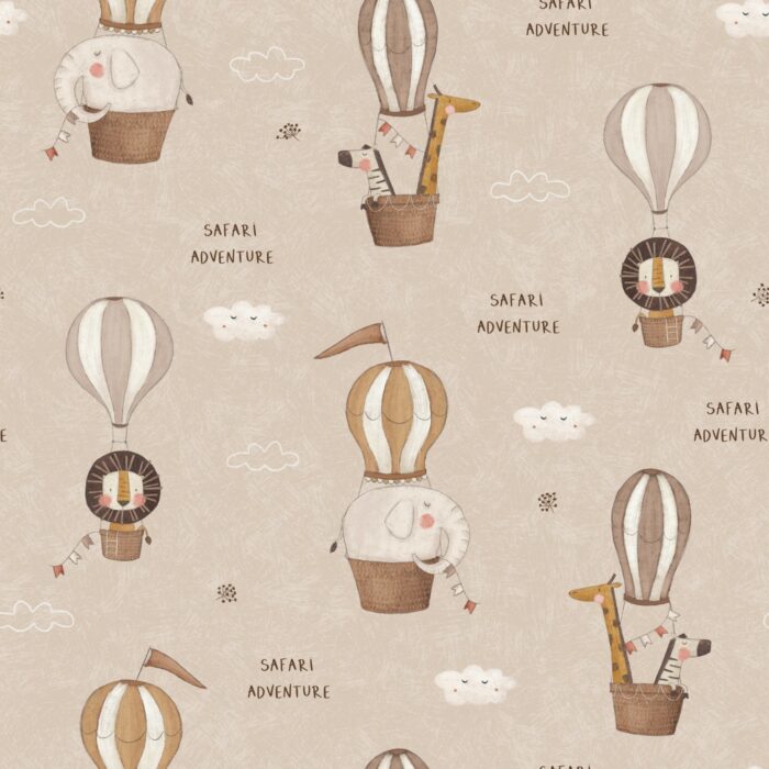Tissu Imprimé Savane Ballons, 10 tissus au choix