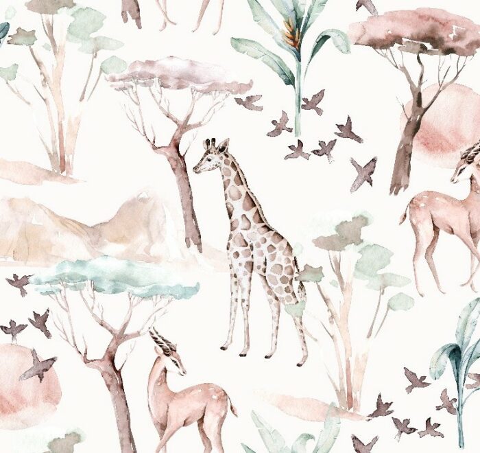 Tissu Imprimé Savane Girafe, 10 tissus au choix – Image 2