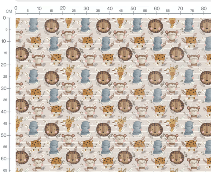 Tissu Imprimé Savane Pastel, 10 tissus au choix – Image 3