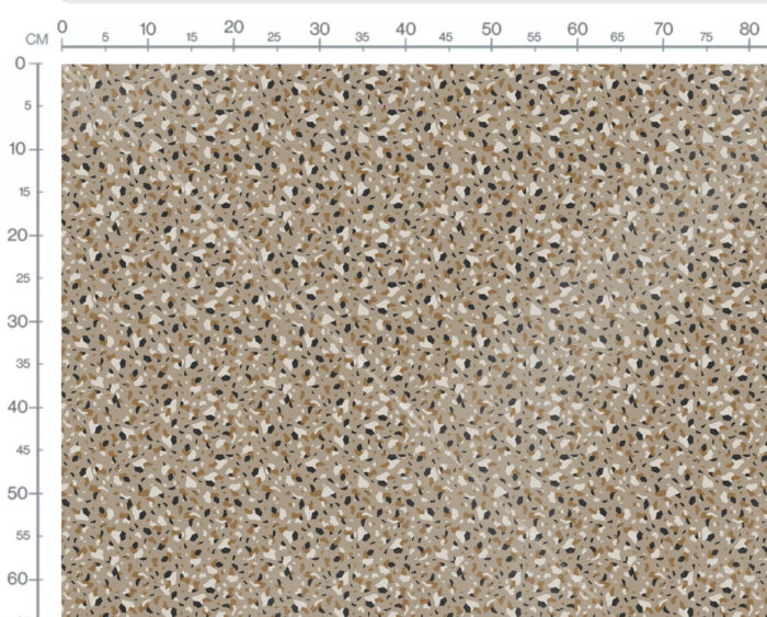 Tissu Imprimé Terrazzo Beige, 7 tissus au choix – Image 3