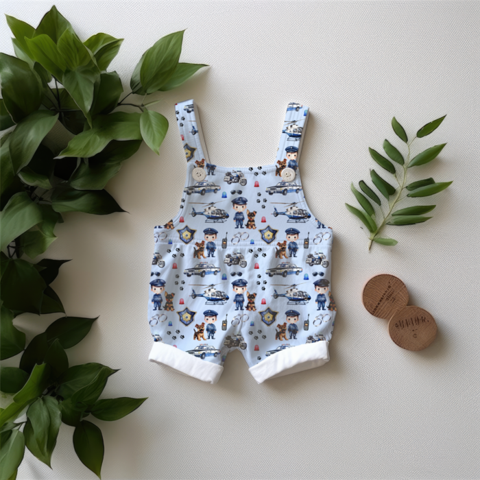 Tissu Exclusif Police Garçon Bleu, 7 tissus au choix – Image 4