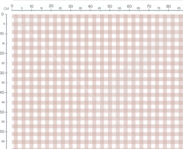 Tissu Imprimé Carreaux Vichy Rose Pale, 7 tissus au choix – Image 3