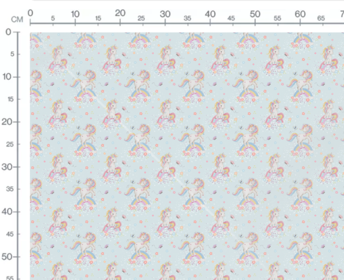 Tissu Imprimé Arc-en-ciel Licorne, 10 tissus au choix – Image 3