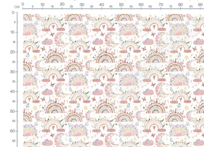 Tissu Imprimé Arc-en-ciel Magique, 11 tissus au choix – Image 3